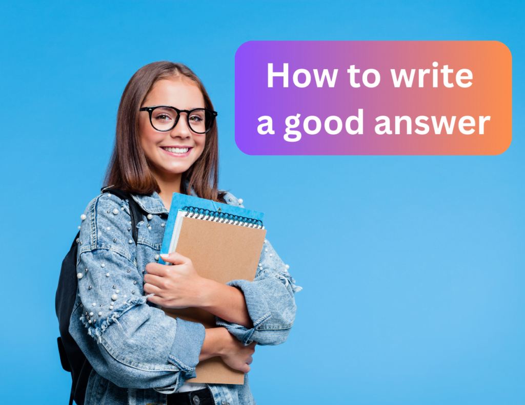 how to write a good answer in economics class 12